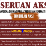 Aktivitas TGC Ilegal Di Sungai Kalaena, AMMPL Akan Unjuk Rasa Di Mapolda Sul Sel