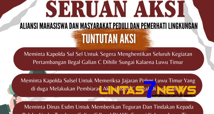 Aktivitas TGC Ilegal Di Sungai Kalaena, AMMPL Akan Unjuk Rasa Di Mapolda Sul Sel