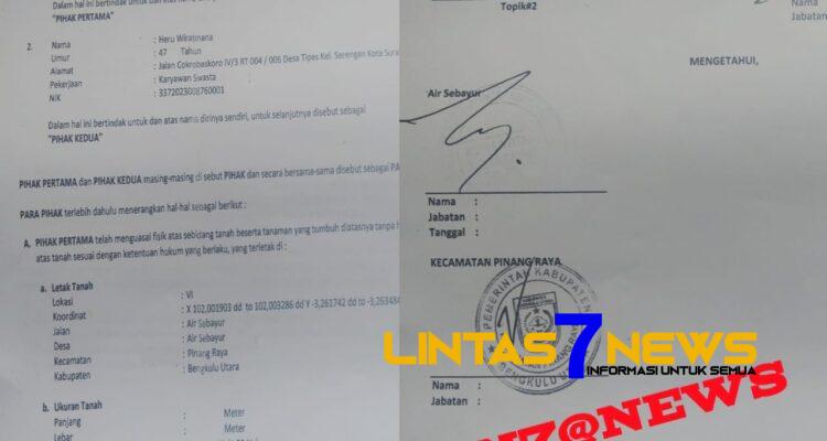 Diduga Ada Keterlibatan Oknum Camat dan Kepala Desa Terkait Transaksi Tukar Guling