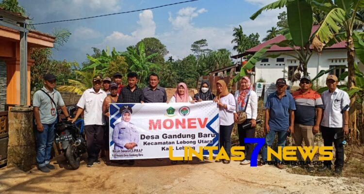 Pemdes Gandung Baru Lakukan Monev