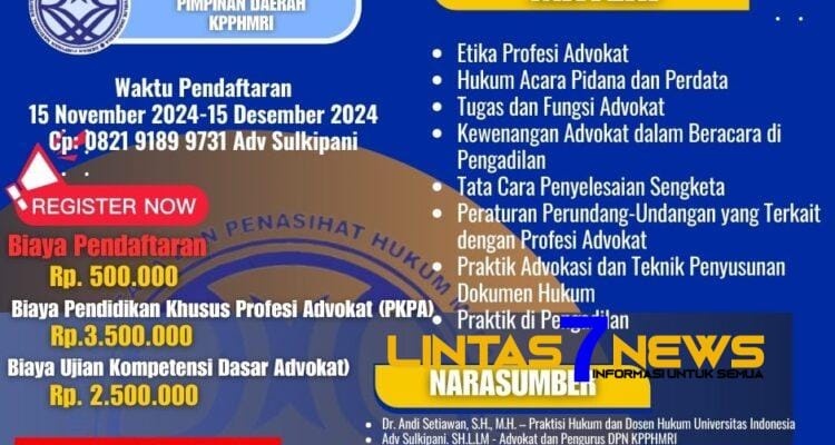 KPPHMRI Membuka Pendaftaran Anggota Baru: Kesempatan Menjadi Advokat Profesional
