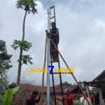 Pemasangan Lampu Tenaga Surya di Desa Talang Belitar
