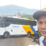 Akibat Mesin Mati Bus Damri Nyaris Masuk Jurang