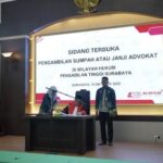 40 Advokat Muda Bersumpah Anti Suap di PT Surabaya, ini Pesan Presiden FAMI