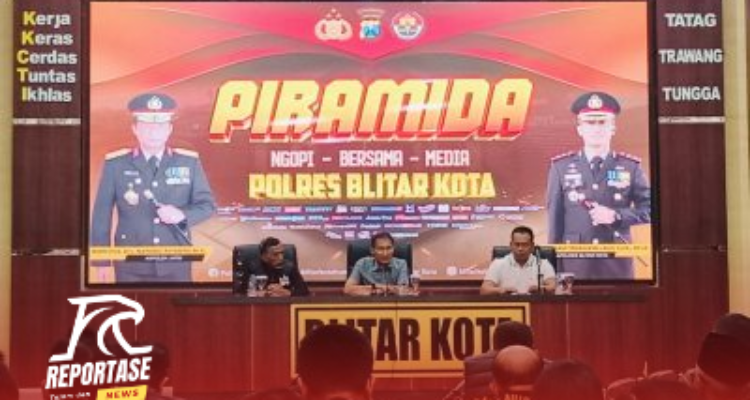Pererat Sinergi, Polres Blitar Kota Gelar ‘Piramida’ Bersama Insan Pers