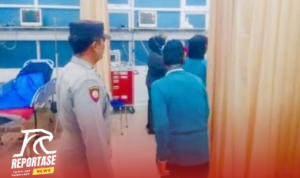 Oksigen Hampir Habis, Polsek Udanawu Kawal Ambulans Pasien Sesak Napas Oksigen Hampir Habis, Polsek Udanawu Kawal Ambulans Pasien Sesak Napas ke RS Bhayangkara Kediri