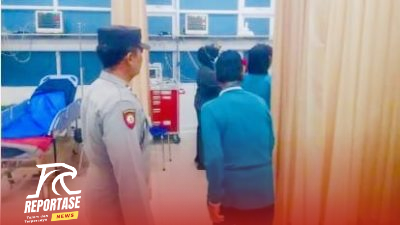 Oksigen Hampir Habis, Polsek Udanawu Kawal Ambulans Pasien Sesak Napas ke RS Bhayangkara Kediri